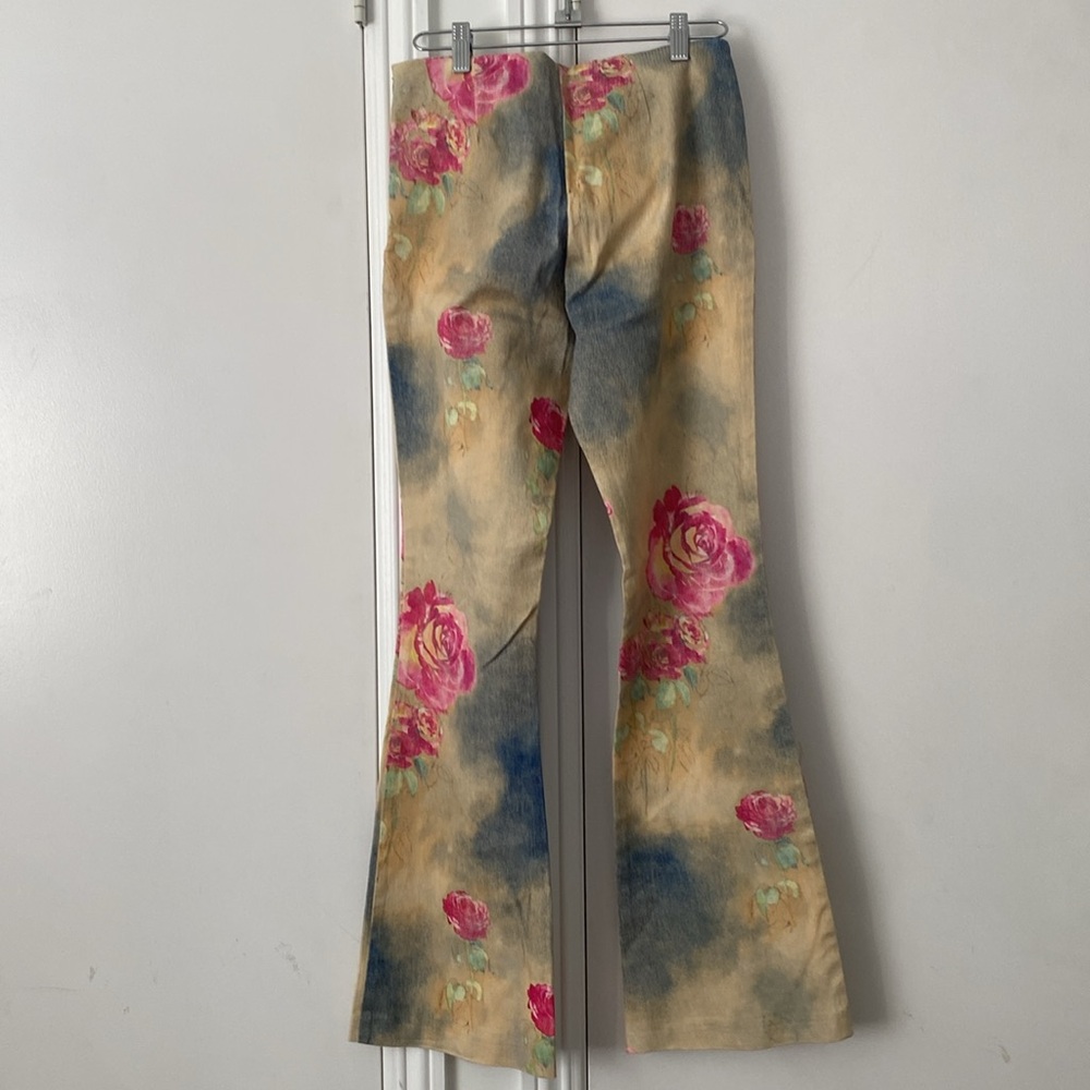 Vintage La Vore Rose Print Pants - Picture 15 of 15